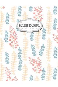Bullet Journal: Pink Heart: Cute Floral, Watercolor Notebook, Floral Watercolor, Inspirational Notebook for Girls, Bullet Journal and Sketch Book, Notebook Dot Grid, Composition Book, Journal, 8.5 X 11 Inch 110 Page, Grid