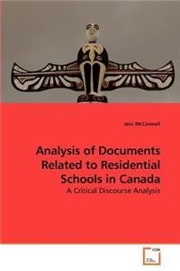 Analysis of Documents Related to Residential Schools in Canada