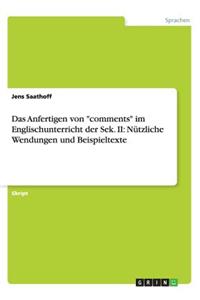 Das Anfertigen von 
