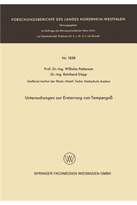 Untersuchungen Zur Erstarrung Von Temperguß