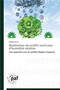 Restitution de Profils Verticaux d'Humidité Relative