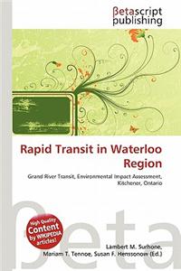 Rapid Transit in Waterloo Region