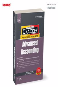 Taxmann's CRACKER for Advanced Accounting (Paper 1 | Advanced Accounts) â€“ Covering Past Exam Questions (Sub-topic-wise) & Answers with RTPs/MTPs | CA Inter | New Syllabus | May/Sept. 2025 Exams