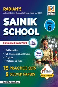 Sainik School Practice Set book Class 6 with Solved Papers for (AISSEE) All India Sainik Schools Entrance Exam 2023 (English Medium)