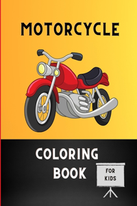 Motorcycle coloring book for kids