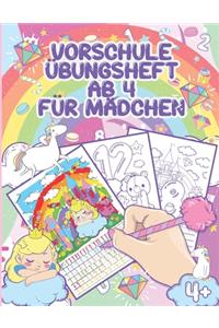 Vorschule Übungsheft Ab 5 Mädchen
