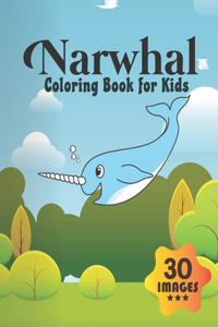 Narwhal Coloring Book for Kids