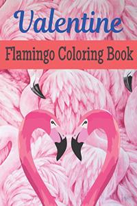 Valentine Flamingo Coloring Book