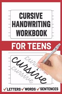 Cursive Handwriting Workbook for Teens