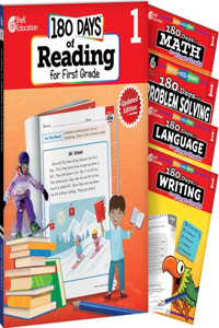 180 Days(tm) Reading, Math, Language, Writing, & Problem Solving for Grade 1: 5-Book Set