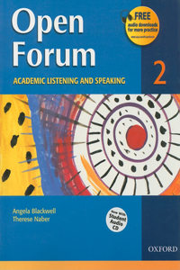 Open Forum 2: Academic Listening and Speaking