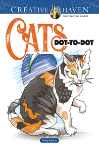 Creative Haven Cats Dot-To-Dot Coloring Book