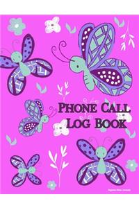 Phone Call Log Book
