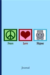 Peace Love Hippos Journal