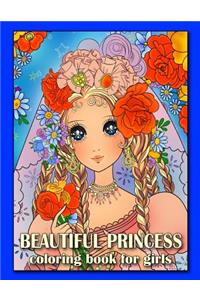 Beautiful Princess Coloring Book for Girls