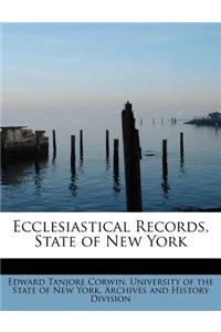 Ecclesiastical Records, State of New York