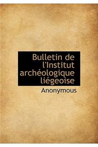 Bulletin de L'Institut Arch Ologique Li Geoise