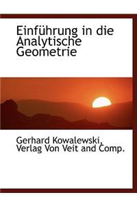Einfuhrung in Die Analytische Geometrie