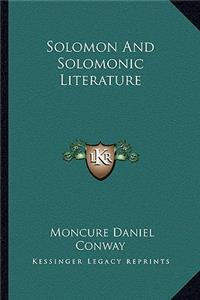 Solomon And Solomonic Literature