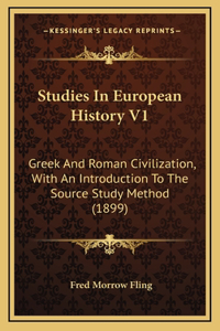 Studies In European History V1