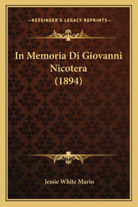 In Memoria Di Giovanni Nicotera (1894)