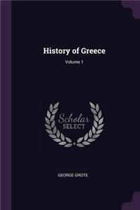 History of Greece; Volume 1