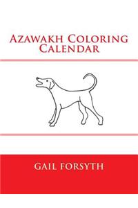 Azawakh Coloring Calendar