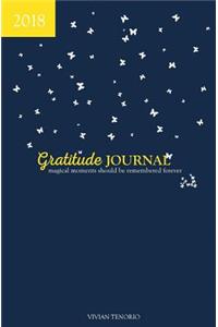 2018 Gratitude Journal - Navy Nights
