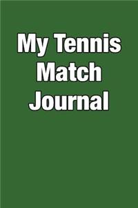 My Tennis Match Journal