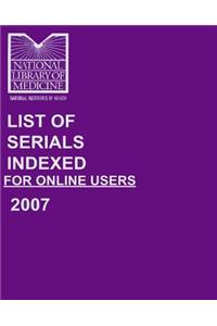 List of Serials Indexed for Online Users