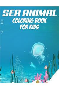 Sea Animal Coloring Book for Kids