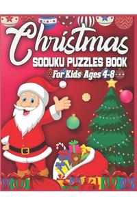 Christmas Soduku Puzzles Book For Kids Ages 4-8