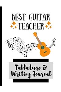 Best Guitar Teacher Tablature & Writing Journal