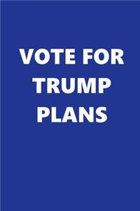 2020 Weekly Planner Vote Trump Plans Text Blue White 134 Pages