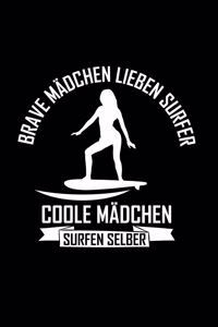 Coole Mädchen surfen lieben surfer