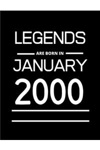 LEGENDS are born in January 2000: 2020 Daily Diary: One page per day with month tabs, one year 366 day fully line and dated journal. The Homemaker's Friend. Jan 1, 2020 to Dec 31, 20