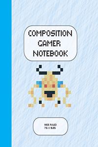 Composition Gamer Notebook Wide Ruled