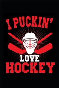 2020 Weekly Planner Sports Theme Hockey Fan Player 134 Pages