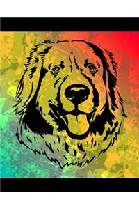 Livestock Guardian Dog Color Burst Notebook