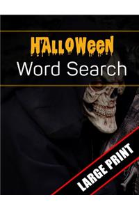 Halloween Word Search Large Print