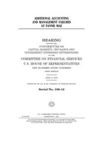 Additional accounting and management failures at Fannie Mae