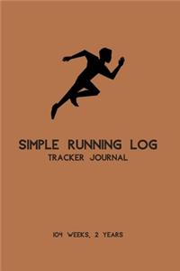 Simple Running Log Tracker Journal