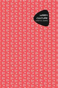 Warm Culture Lifestyle Journal, Creative Write-in Notebook, Dotted Lines, Wide Ruled Medium Size (A5), 6 x 9 In (Pink)