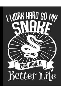 I Work Hard So My Snake Can Have A Better Life