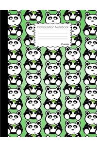 Panda Composition Notebook