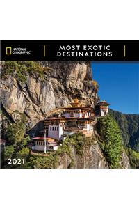 Cal 2021- National Geographic Most Exotic Destinations Wall