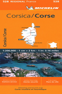 France: Corsica Map 528