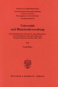 Universitat Und Ministerialverwaltung