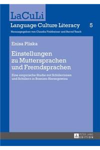 Einstellungen Zu Muttersprachen Und Fremdsprachen