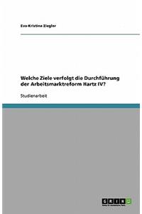 Welche Ziele verfolgt die Durchführung der Arbeitsmarktreform Hartz IV?